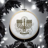 Menorah Wall Decor with background Photoroom