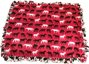 Fleece Blanket - Horses