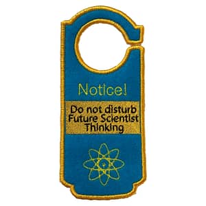 Fancy Felt Door Hanger - "Notice! Scientist Thinking"