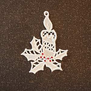 FSL Candle Ornament