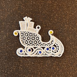 FSL Santa's Sleigh Ornament