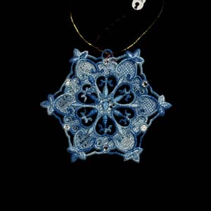 FSL Snowflake Ornament - EL-A6270-MB-Crystal Gem
