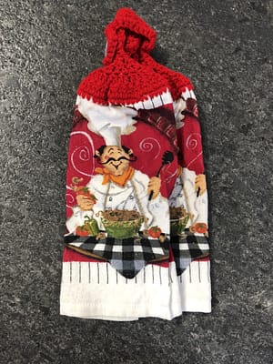Chef with Spaghetti Towel (set of 2)