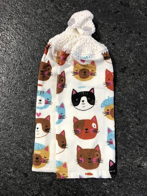 Cat Faces Towel (set of 2)