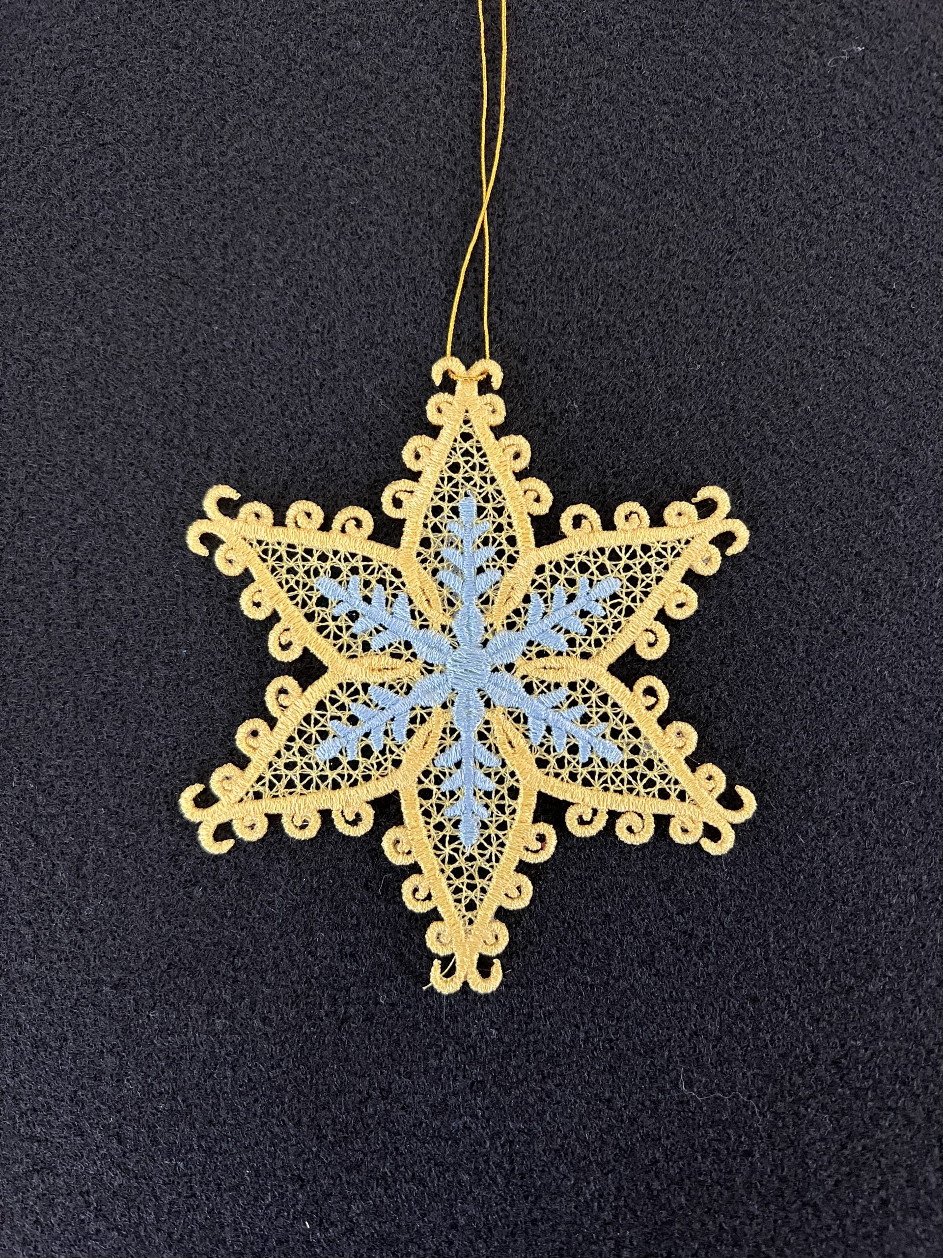 Holiday Ornament, FSL Snowflake (OMA-21)