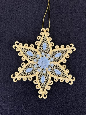Holiday Ornament, FSL Snowflake (OMA-23)