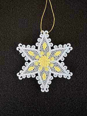 Holiday Ornament, FSL Snowflake (OMA-24)