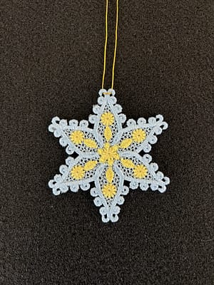 Holiday Ornament, FSL Snowflake (OMA-26)