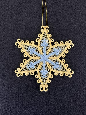 Holiday Ornament, FSL Snowflake (OMA-27)