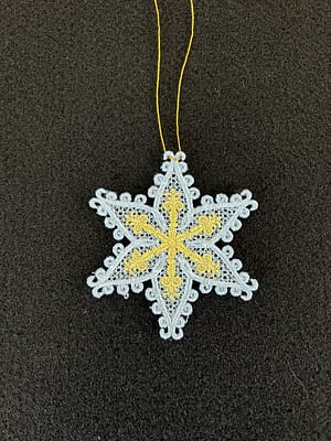 Holiday Ornament, FSL Snowflake (OMA-28)