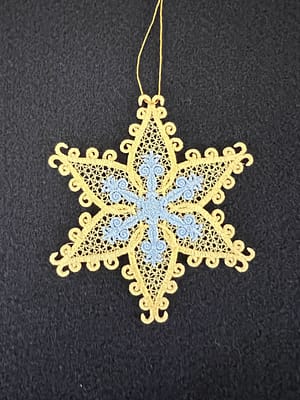 Holiday Ornament, FSL Snowflake (OMA-29)