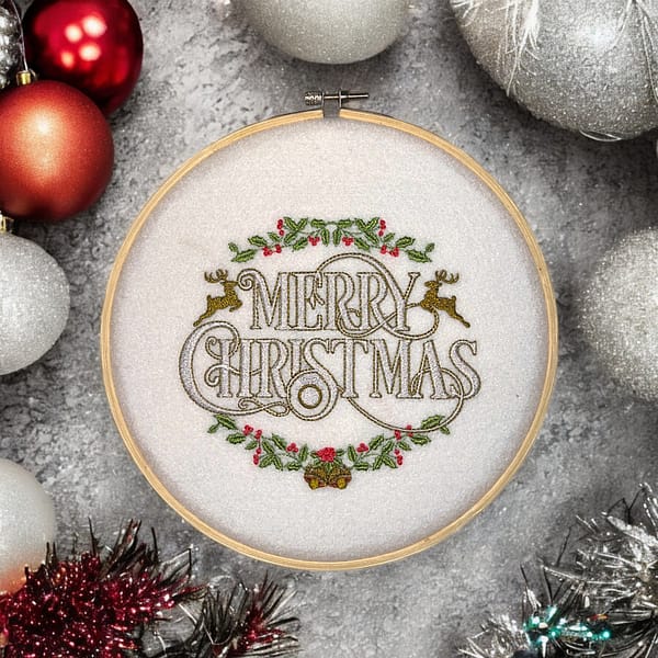 Merry Christmas ornaments backdrop Photoroom