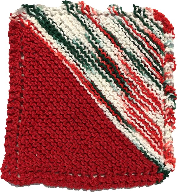 Red White Green Dish Cloth
