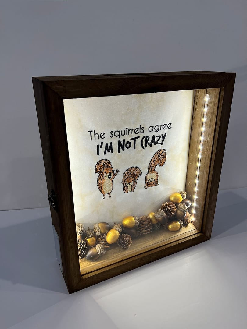 Crazy Squirrel Light Box - side