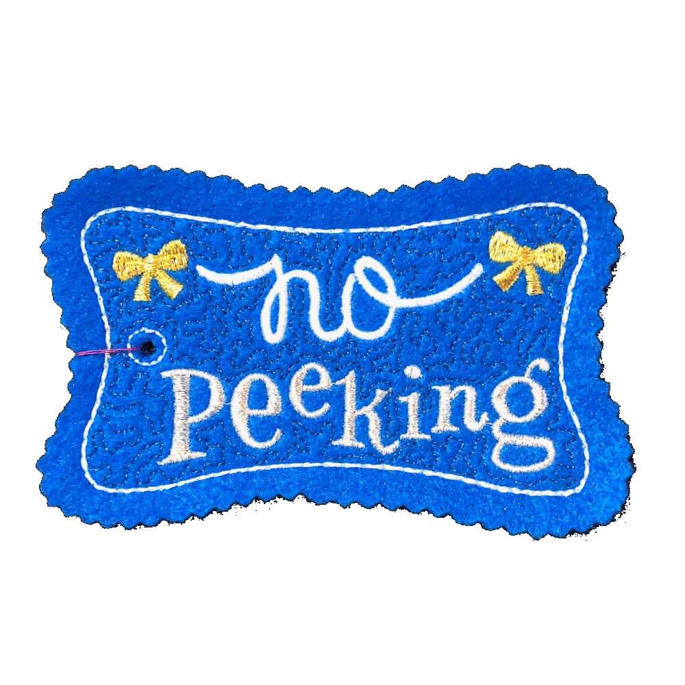 Fancy Felt Gift Tag - No Peeking